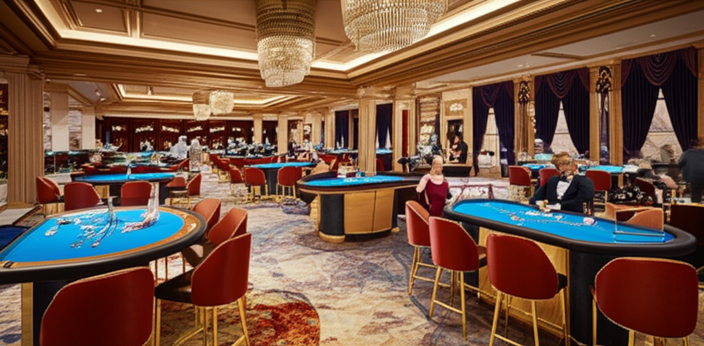 Luxury casino interior with professional ambiance